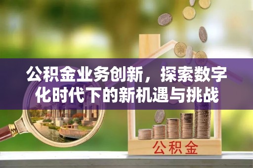 会同公积金业务创新，探索数字化时代下的新机遇与挑战