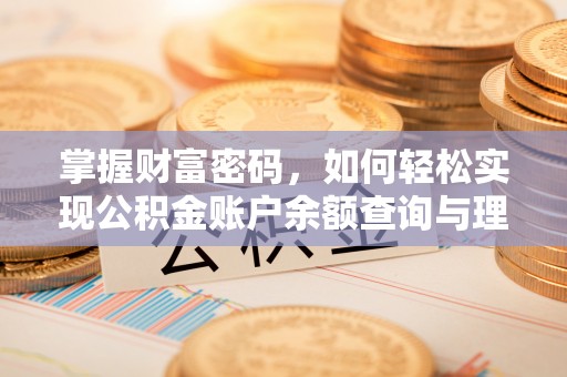 会同掌握财富密码，如何轻松实现公积金账户余额查询与理财规划
