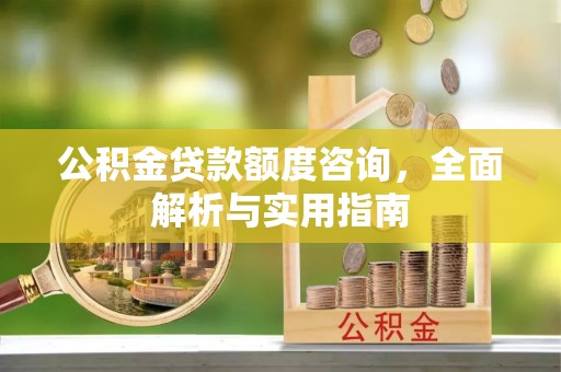 会同公积金贷款额度咨询，全面解析与实用指南