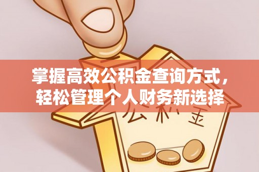 会同掌握高效公积金查询方式，轻松管理个人财务新选择