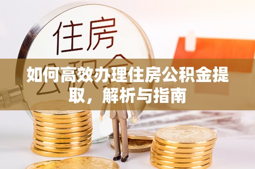会同如何高效办理住房公积金提取，解析与指南