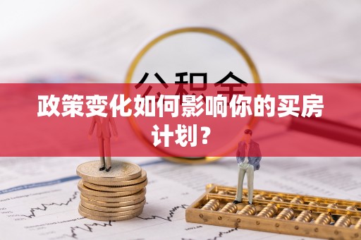 会同政策变化如何影响你的买房计划？