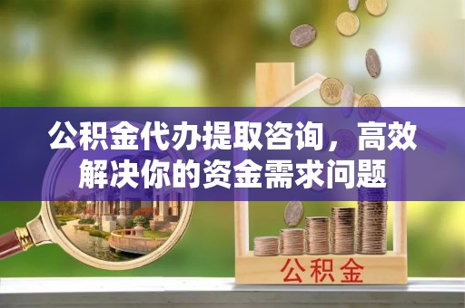 会同公积金代办提取咨询，高效解决你的资金需求问题