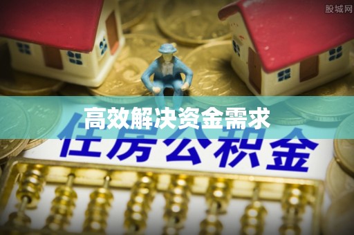 会同高效解决资金需求
