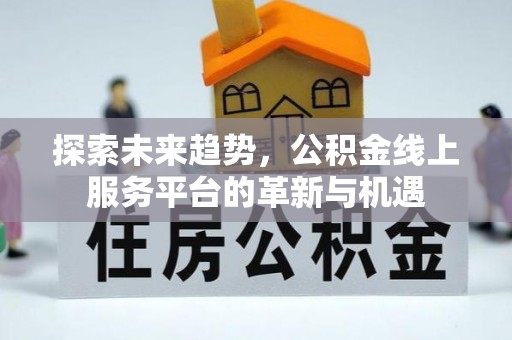 会同探索未来趋势，公积金线上服务平台的革新与机遇