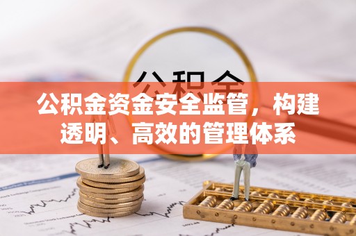 会同公积金资金安全监管，构建透明、高效的管理体系